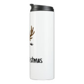 Frohe Weihnachts Reindeer Thermosbecher (Nach rechts gedreht)