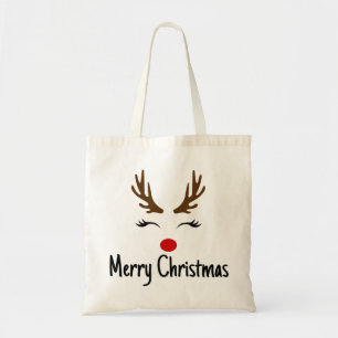 Frohe Weihnachts Reindeer Tragetasche