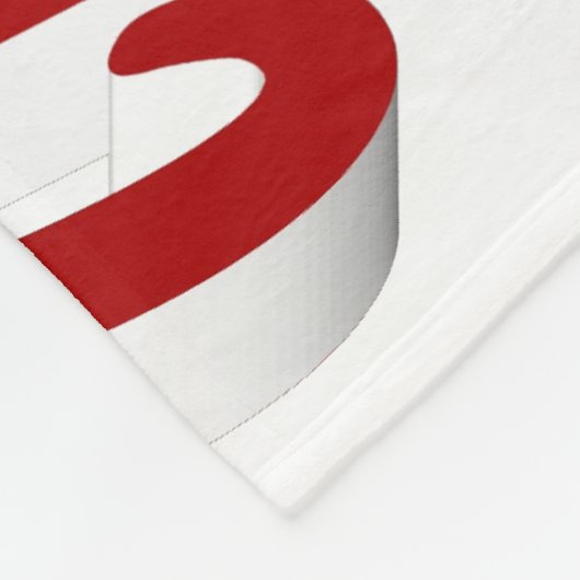 Frohe Weihnachts-Reindeer-Typografie Fleecedecke (Ecke)