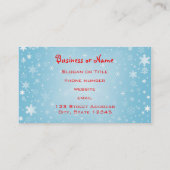 Frohe Weihnachts Reindeer Visitenkarte (Rückseite)