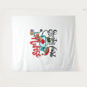 Frohe Weihnachts Reindeer Wandteppich (Vorderseite (Horizontal))