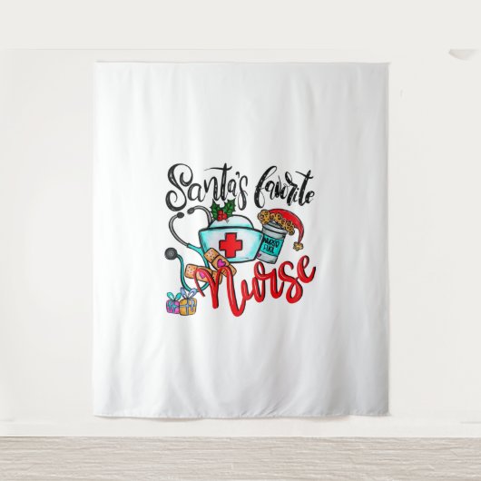 Frohe Weihnachts Reindeer Wandteppich (Vorderseite)