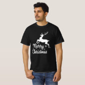 Frohe Weihnachts-Reindeer Xmas Familie Matching T-Shirt (Vorne ganz)