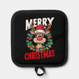 Frohe Weihnachts-Reindeer Xmas Urlaub Topflappen