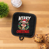 Frohe Weihnachts-Reindeer Xmas Urlaub Topflappen (Oben Unten)