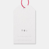 Frohe Weihnachts-Rentier Champaigne Gold Navy Geschenkanhänger (Rückseite)