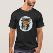 Frohe Weihnachts-Rentier Grafik Winter Xmas Hirsch T-Shirt (Vorderseite)
