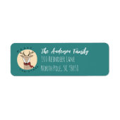 Frohe Weihnachts-Rentier mit Scarf (Vorne)