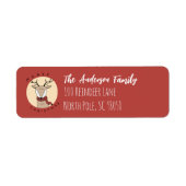 Frohe Weihnachts-Rentier mit Scarf (Vorne)