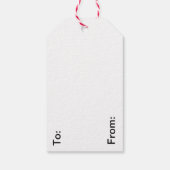 Frohe Weihnachts-Rentier-Rot-Grün-Skript Geschenkanhänger (Rückseite)