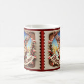Frohe Weihnachts-Rentier-Tasse Kaffeetasse (Mittel)