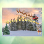 Frohe Weihnachts-Rentier und Weihnachten Fensteraufkleber (Blatt 3)