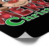 Frohe Weihnachts Rentier Xmas Familie Kinder Männe Poster (Ecke)