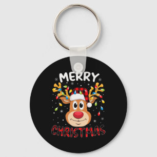 Frohe Weihnachts Rentier Xmas Familie Männer Fraue Schlüsselanhänger