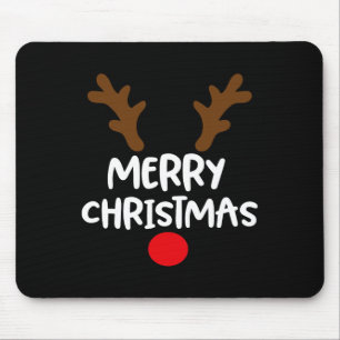 Frohe Weihnachts Rentier Xmas Familie Matching Men Mousepad
