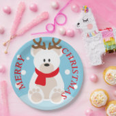 Frohe Weihnachts-Rentierpapier-Platte Pappteller (Party)