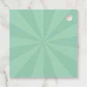 Frohe Weihnachts Retro Groovy 3D Design Text Geschenkanhänger (Rückseite)