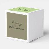 Frohe Weihnachts-Retro-Stil Geschenkschachtel (Rückseite)