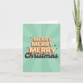 Frohe Weihnachts Retro-Stil Groovittext (Vorderseite)