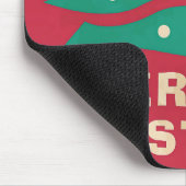 Frohe Weihnachts Retro Tree Mousepad (Ecke)