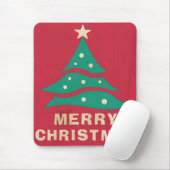 Frohe Weihnachts Retro Tree Mousepad (Mit Mouse)