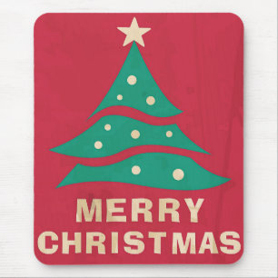 Frohe Weihnachts Retro Tree Mousepad