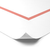 Frohe Weihnachts Retro Typografie Santa Pink Hat Poster (Ecke)