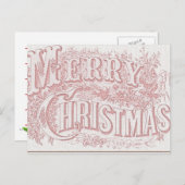 Frohe Weihnachts-Rezept-Karte Feiertagspostkarte (Vorne/Hinten)