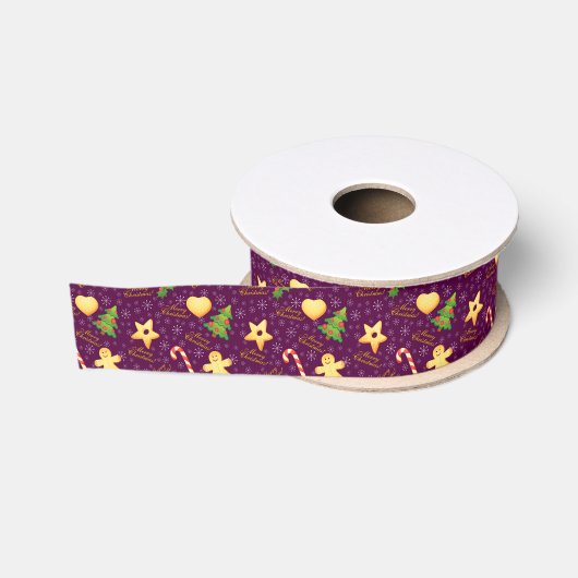 Frohe Weihnachts-Ribbon Ripsband (Spule)