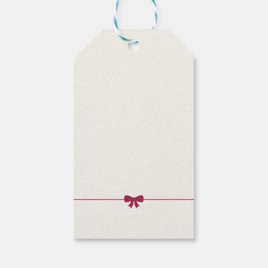 Frohe Weihnachts Robin Geschenkanhänger (Rückseite)