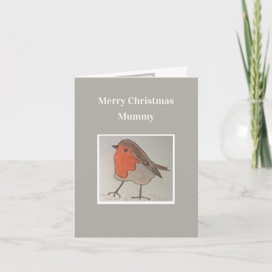 Frohe Weihnachts Robin & Ivy Card Dankeskarte (Vorderseite)