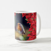 Frohe Weihnachts Robin Kaffeetasse (VorderseiteRechts)