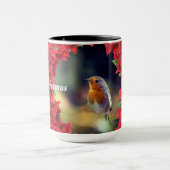 Frohe Weihnachts Robin Tasse (Zentrum)