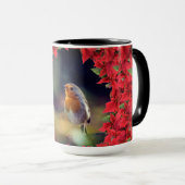 Frohe Weihnachts Robin Tasse (VorderseiteRechts)