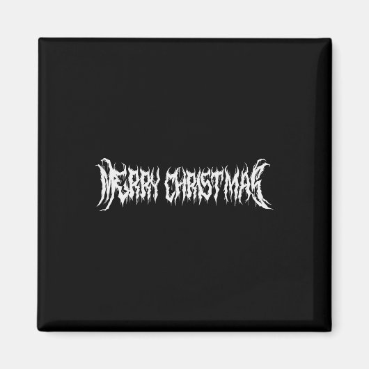 Frohe Weihnachts-Rock-Stil Magnet (Vorne)