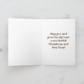 Frohe Weihnachts Rockefeller Owl Hot Chocolate Karte (Innenseite)