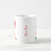 Frohe Weihnachts-Rooster Personalisiert-Kaffee-Tas Kaffeetasse (Mittel)