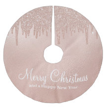 Frohe Weihnachts-Rose Gold Tropfen Glam Girl