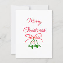 Frohe Weihnachts Rot-Bogen-Grün Glocken stilvoll