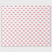 Frohe Weihnachts-Rot-Drehbuch niedlichen Urlaub Geschenkpapier (Flach)