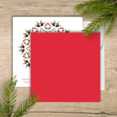 Frohe Weihnachts Rot Grün Pinecone Muster Party Einladung