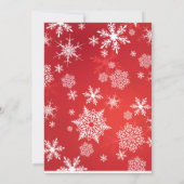 Frohe Weihnachts-Rot-Script-Foto Feiertagskarte (Rückseite)