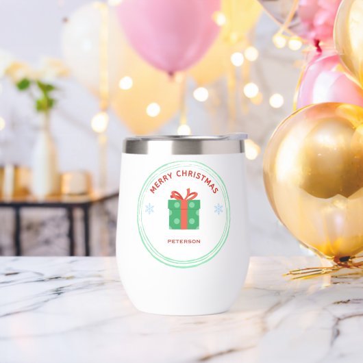 Frohe Weihnachts-Rot-Text-Geschenkboxen auf weiß (Junggesellenabschied)