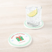 Frohe Weihnachts-Rot-Text-Geschenkboxen auf weiß