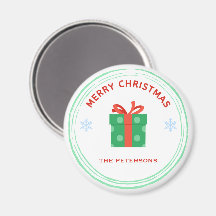 Frohe Weihnachts-Rot-Text-Geschenkboxen auf weiß