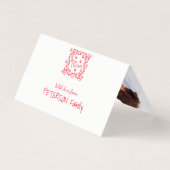 Frohe Weihnachts rot weiß Ihr Foto Text in (Rückseite)