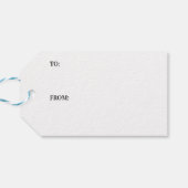 Frohe Weihnachts Rote Blume Farbe Geschenkanhänger (Rückseite Horizontal)