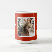 Frohe Weihnachts-Rote-Familie Foto Kaffeetasse (Mittel)