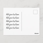 Frohe Weihnachts-rote Postkarte (Rückseite)