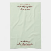 Frohe Weihnachts Roter Bogen Küche Handtücher (Vertikal)